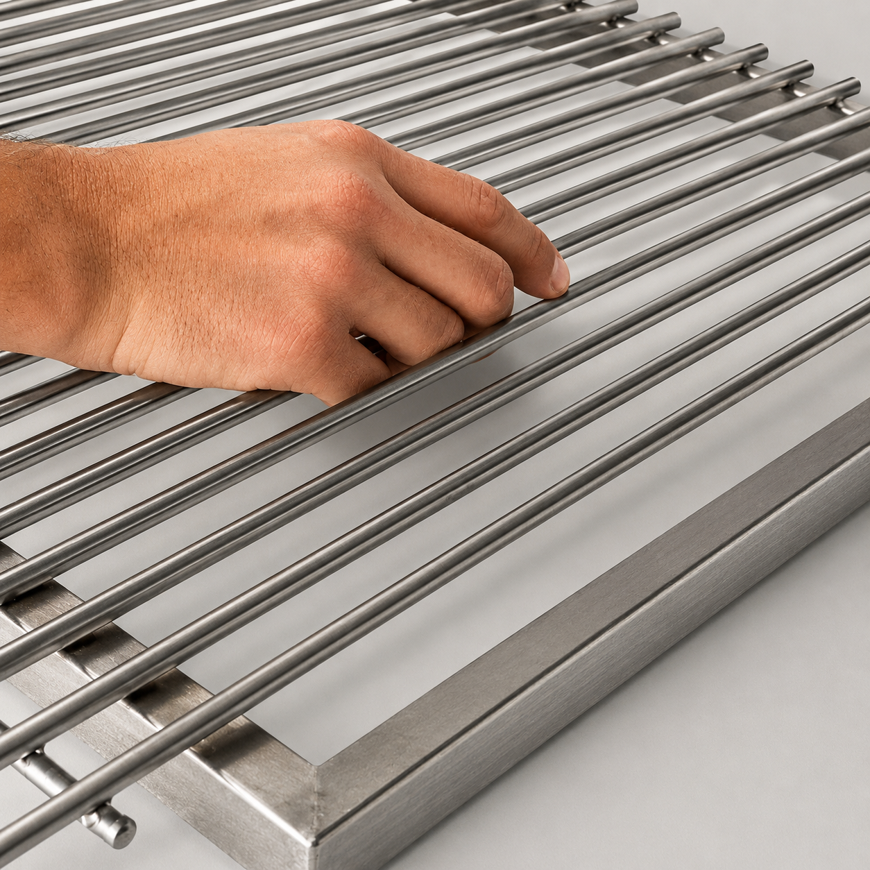 PARRILLERO MODULAR CON PARRILLA INOXIDABLE FIJA