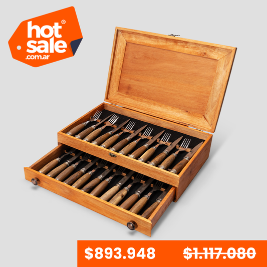 CAJA DE CUBIERTOS PARA 12 PERSONAS