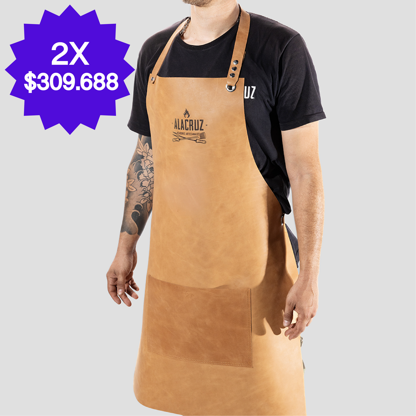 DELANTAL DE CUERO  CYBER