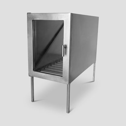 BRASERO VIDRIO DE ACERO INOXIDABLE